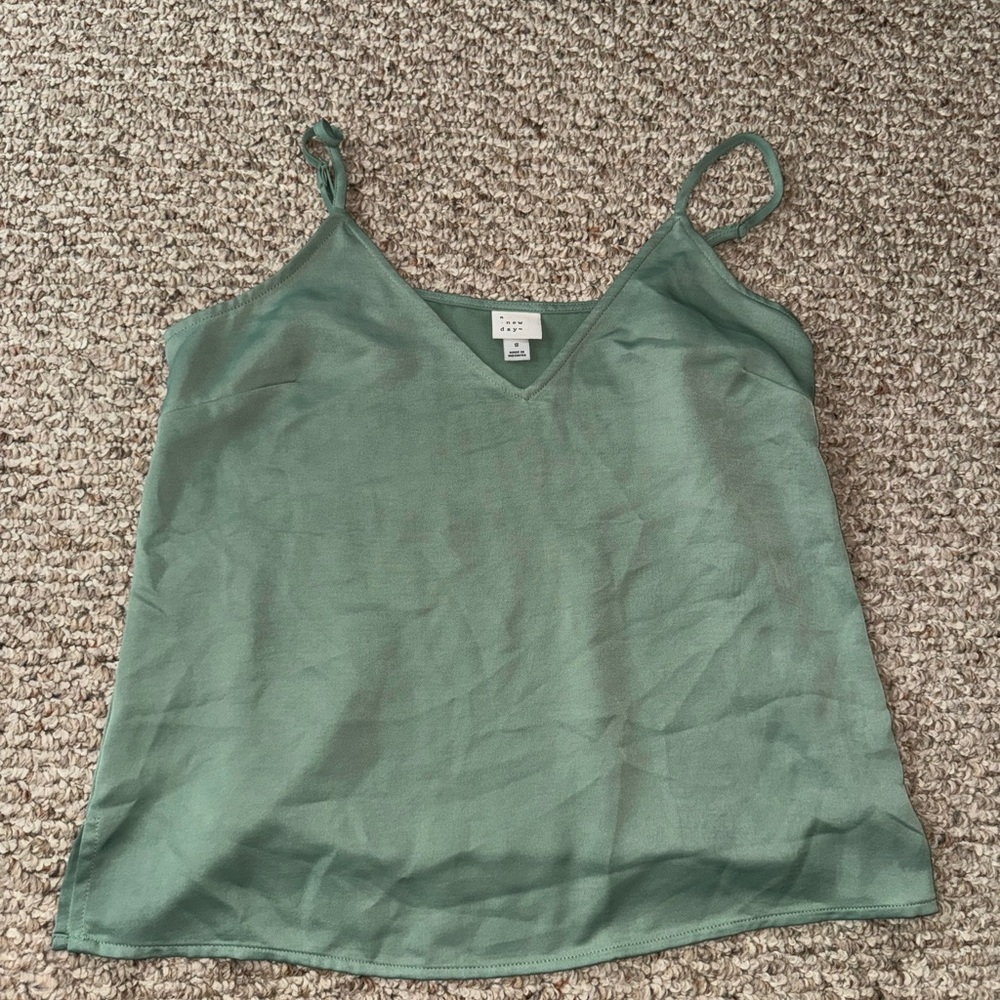 A New day silk cami tank top